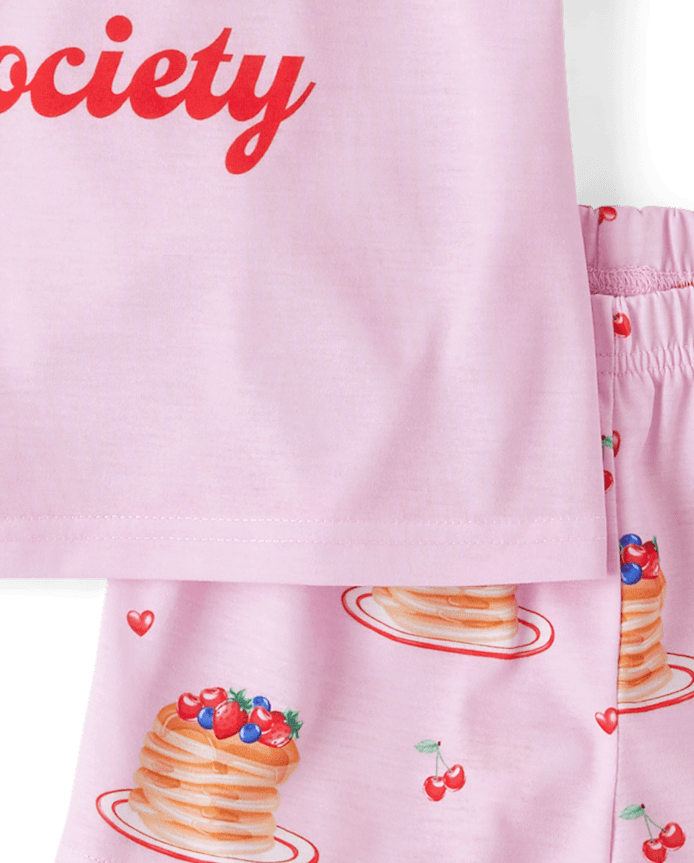 Girls Pancake Society Pajamas