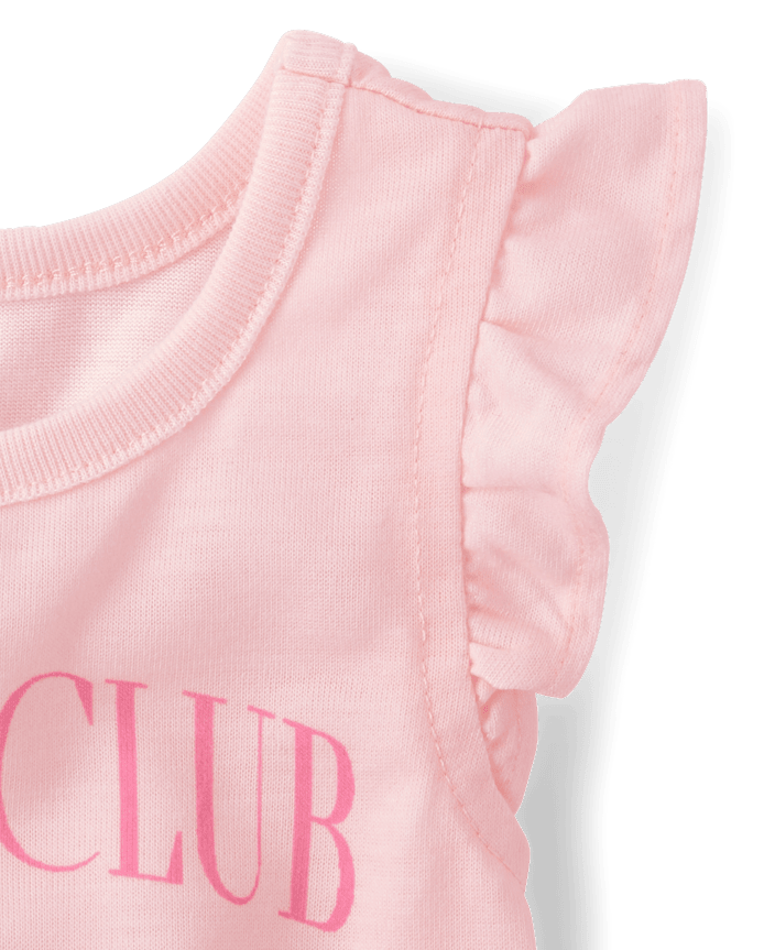 Baby And Toddler Girls Teddy Bear Bow Pajamas