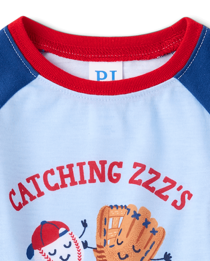 Baby And Toddler Boys Baseball Pajamas