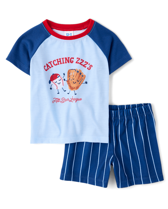 Baby And Toddler Boys Baseball Pajamas