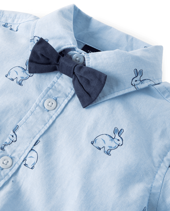 Baby Boys Bunny 2-Piece Outfit Set
