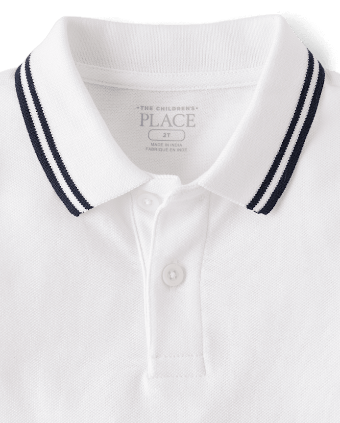 Baby And Toddler Boys Tipping Soft Pique Polo