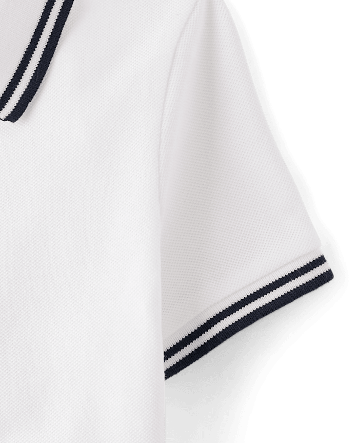 Baby And Toddler Boys Tipping Soft Pique Polo
