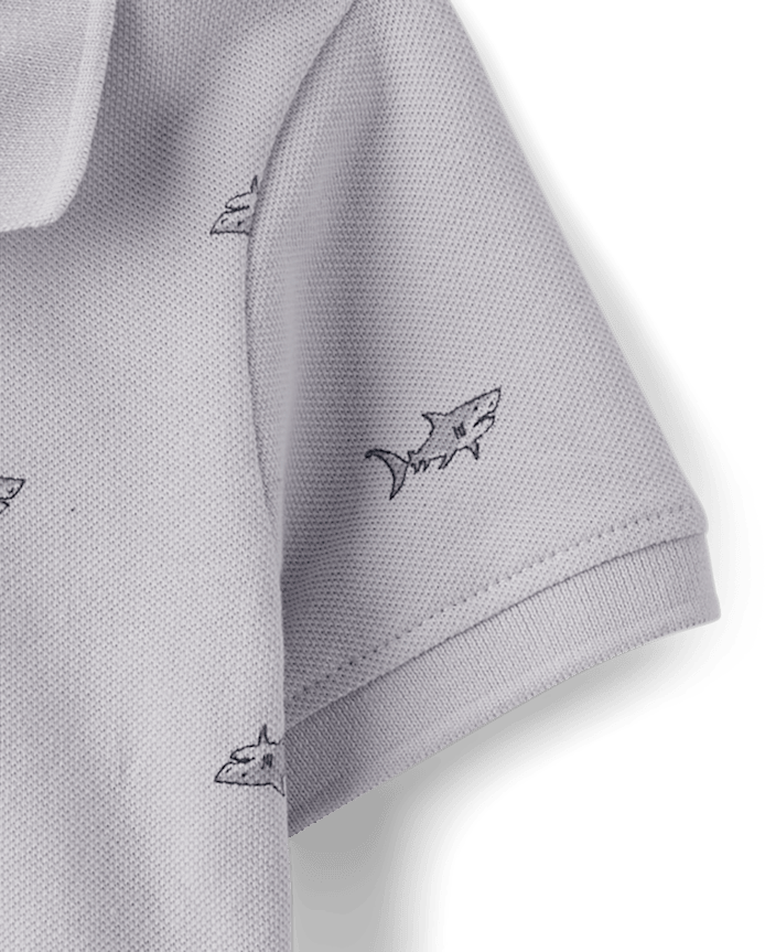 Baby And Toddler Boys Print Polo