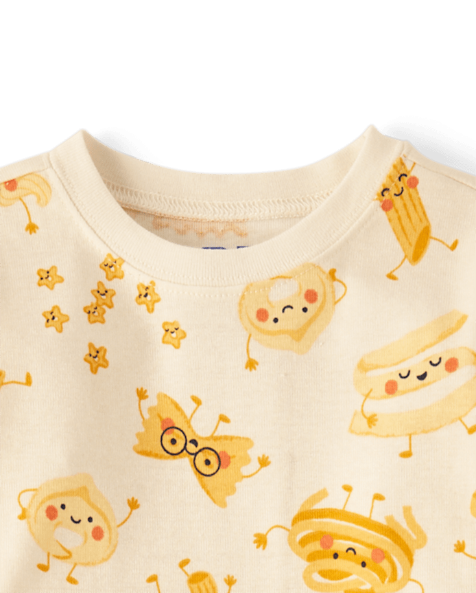 Baby And Toddler Pasta Friends Snug Fit Cotton Pajamas