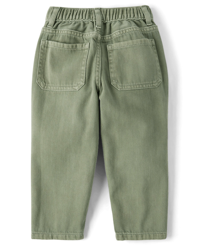 Baby And Toddler Boys Garment Dyed Barrel Jeans