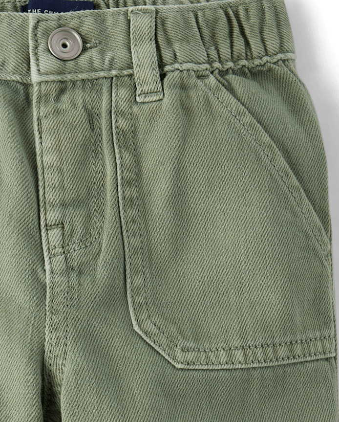 Baby And Toddler Boys Garment Dyed Barrel Jeans