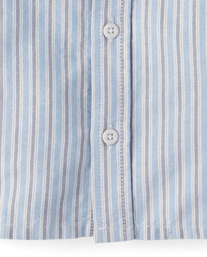 Baby And Toddler Boys Striped Oxford Button Up Shirt