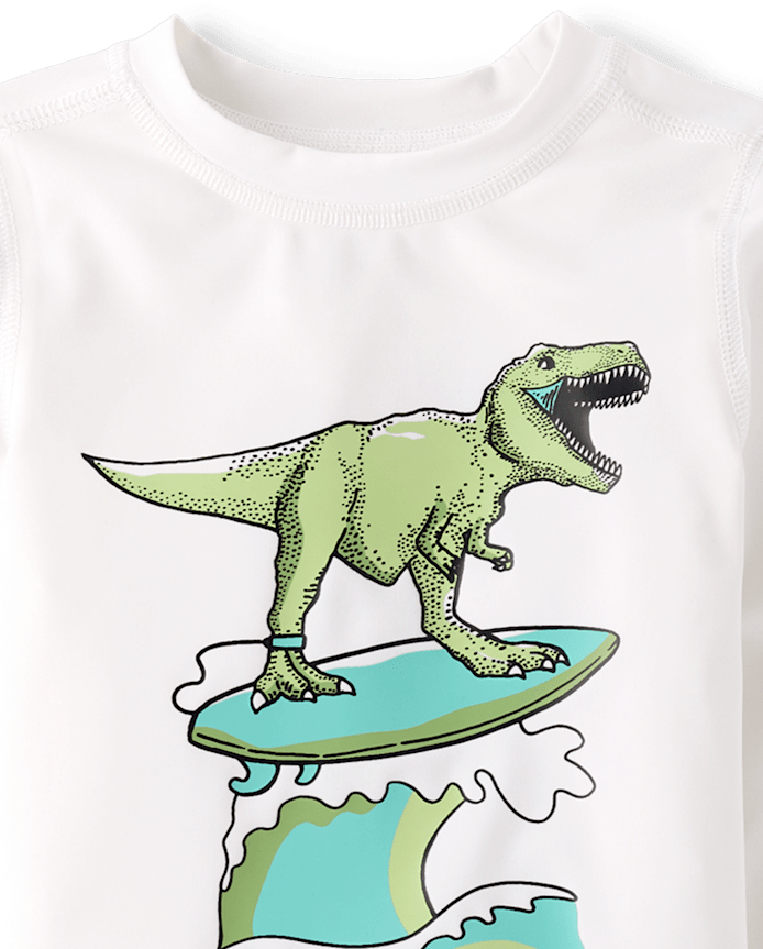 Baby And Toddler Boys Print Rashguard Swimsuit