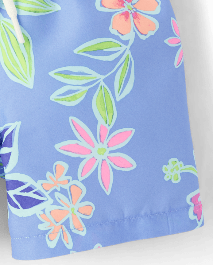 Baby And Toddler Boys Tropical Swim Trunks