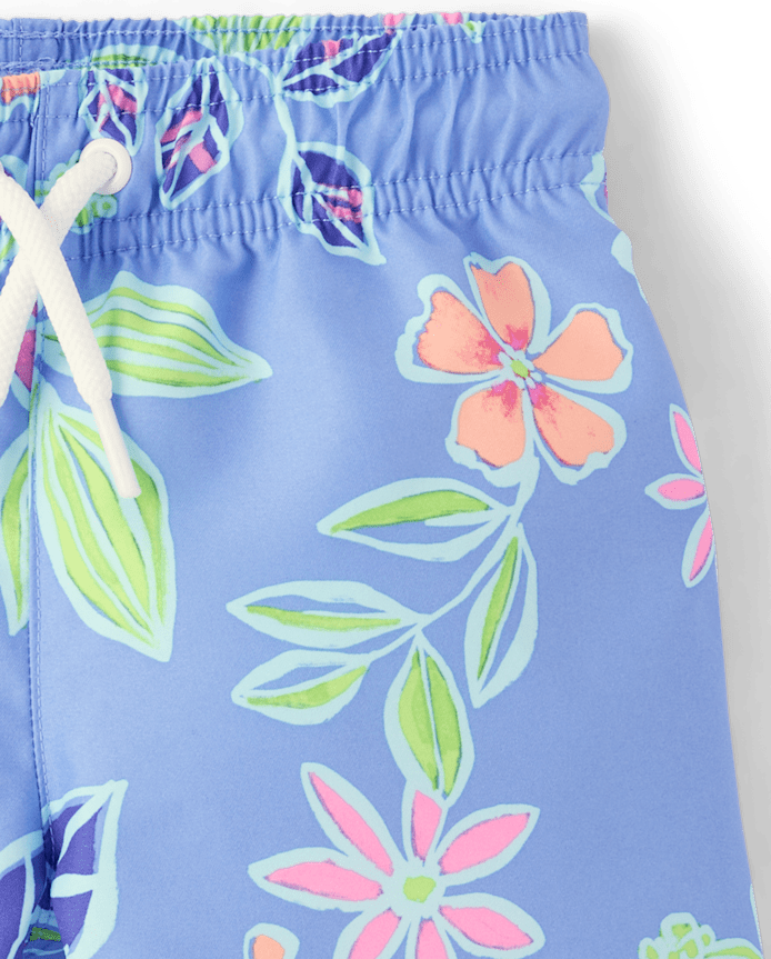 Baby And Toddler Boys Tropical Swim Trunks