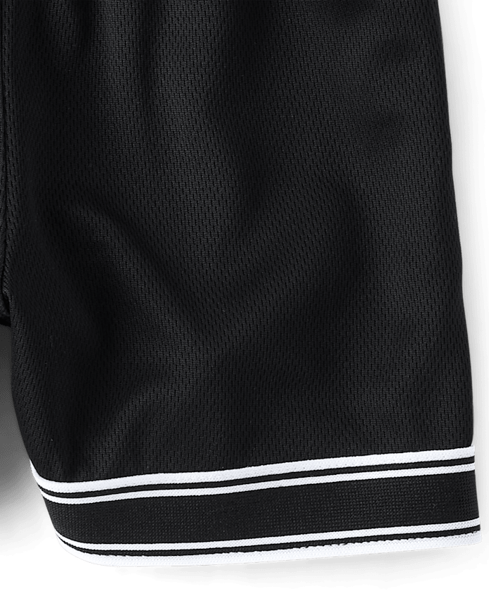 Baby And Toddler Boys Quick Dry Striped Mesh Lined Active Shorts