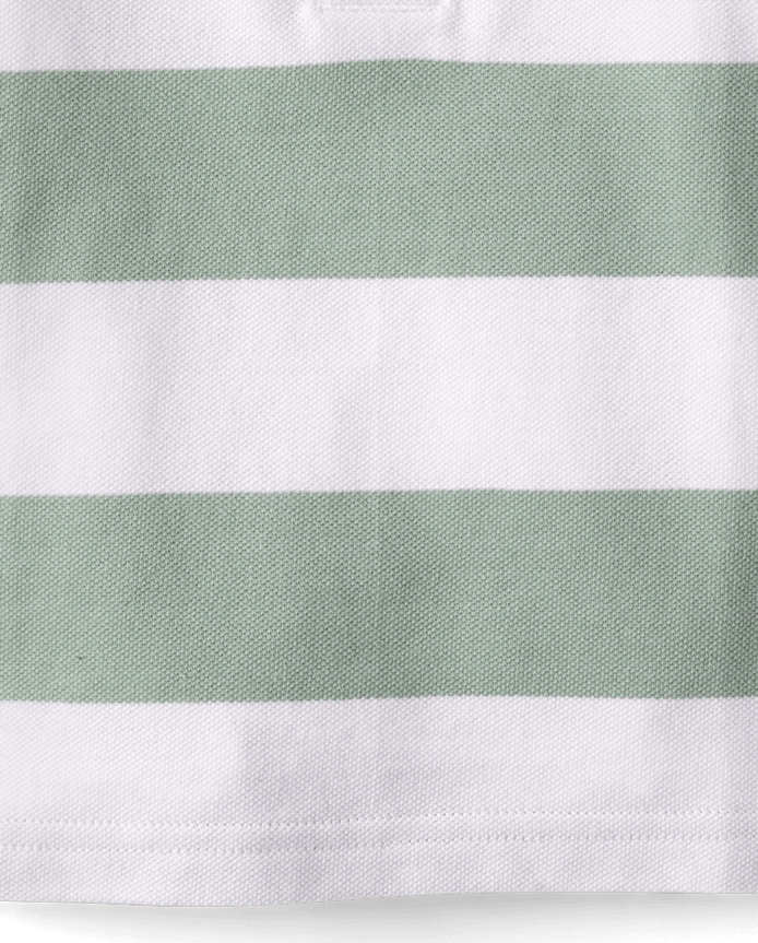 Baby And Toddler Boys Striped Soft Pique Polo
