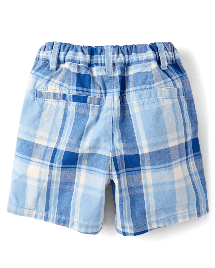 Baby And Toddler Boys Plaid Chino Shorts