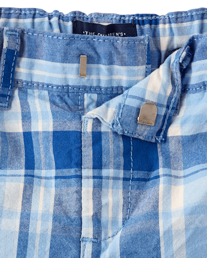 Baby And Toddler Boys Plaid Chino Shorts