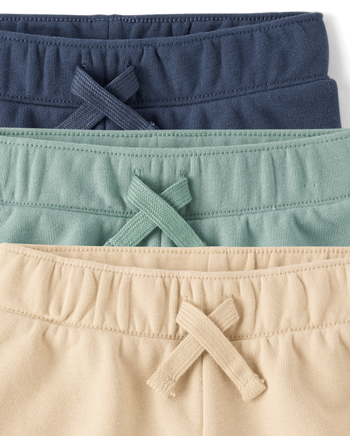 Baby And Toddler Boys French Terry Active Shorts 3-Pack