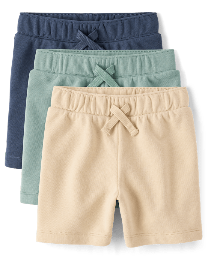 Baby And Toddler Boys French Terry Active Shorts 3-Pack