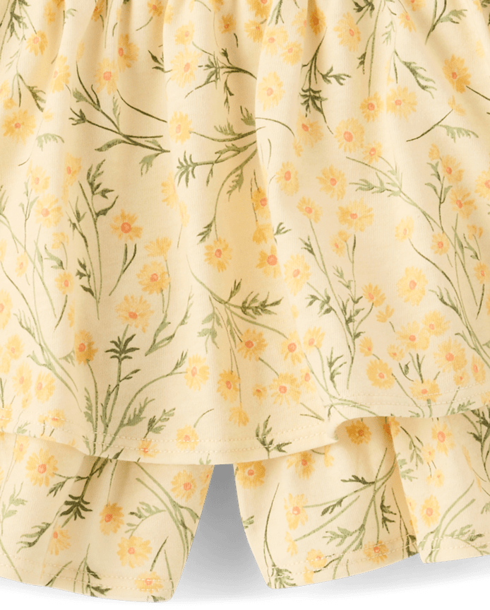 Toddler Girls Floral Tiered Ruffle Skort