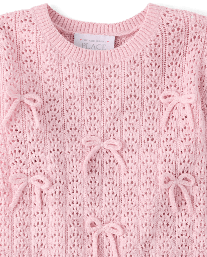 Toddler Girls Bow Sweater
