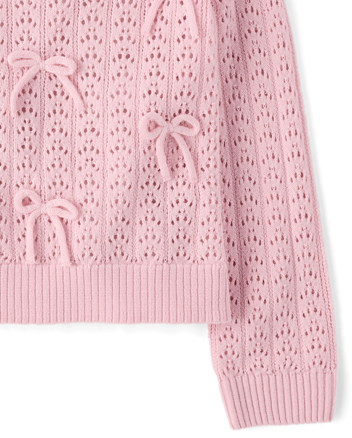 Toddler Girls Bow Sweater