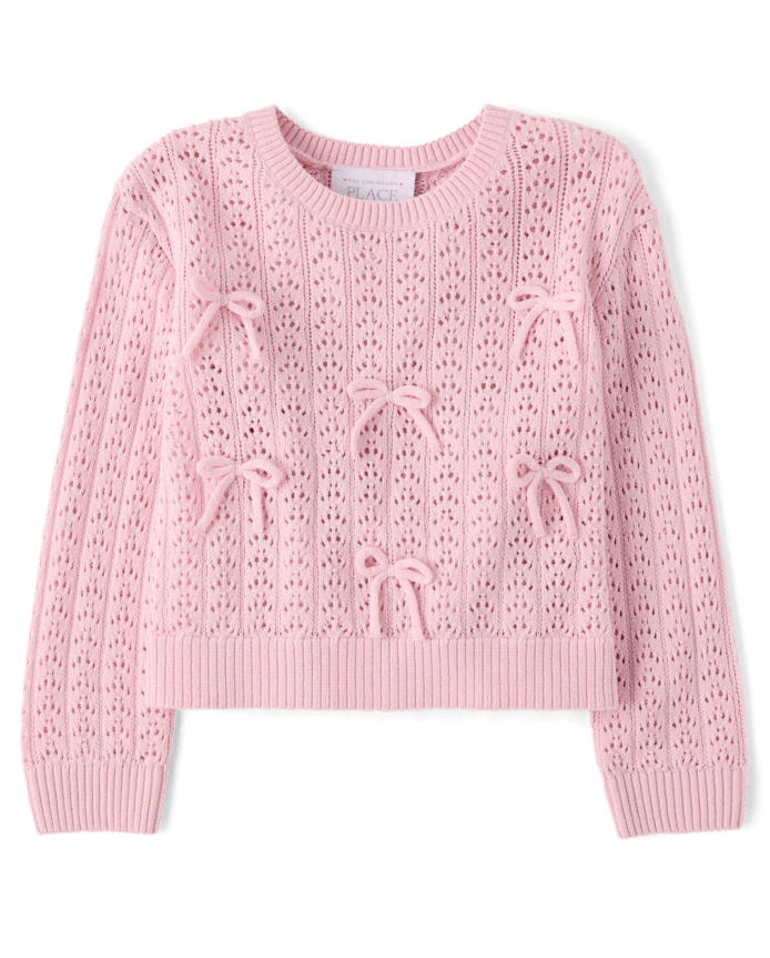 Toddler Girls Bow Sweater