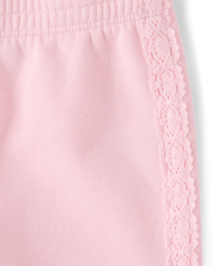 Toddler Girls Crochet Premium Fleece 2-Piece Set