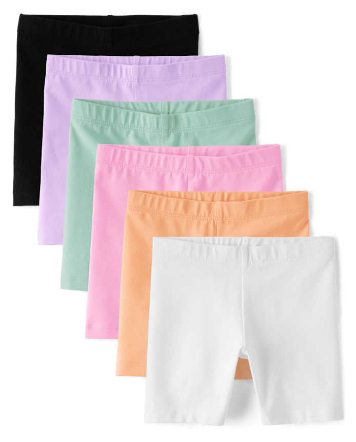 Toddler Girls Bike Shorts 6-Pack