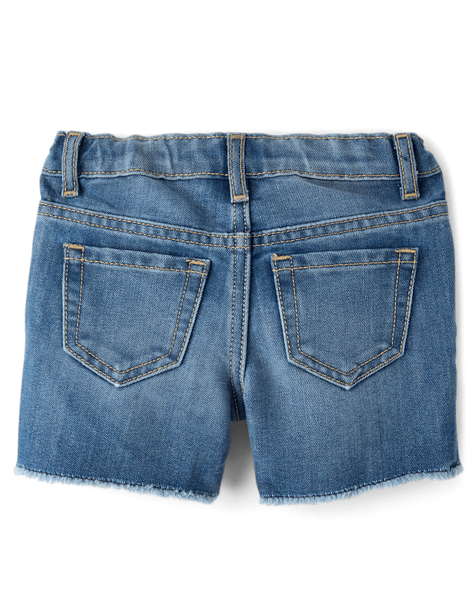 Baby And Toddler Girls Midi Jean Shorts