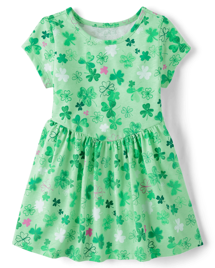 Toddler Girls St. Patrick's Day V-Waist Dress