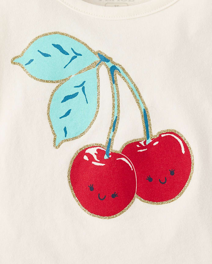 Toddler Girls Cherry Tee 4-Pack