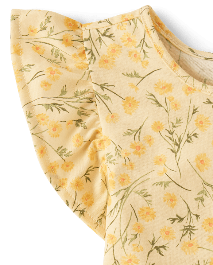 Toddler Girls Floral Flutter Tank Top 4-Pack