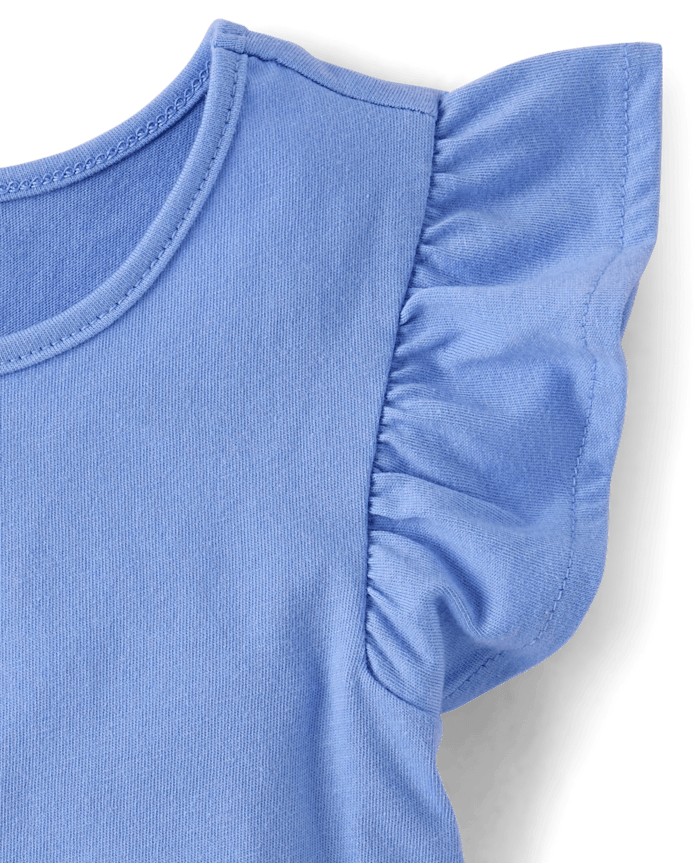 Toddler Girls Bow Flutter Tank Top 4-Pack