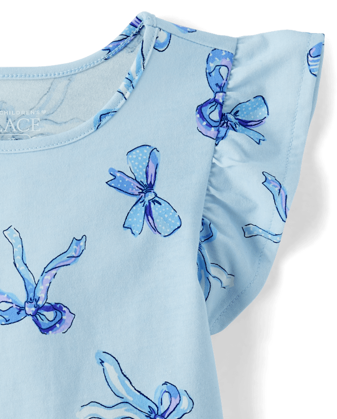 Toddler Girls Bow Flutter Tank Top 4-Pack