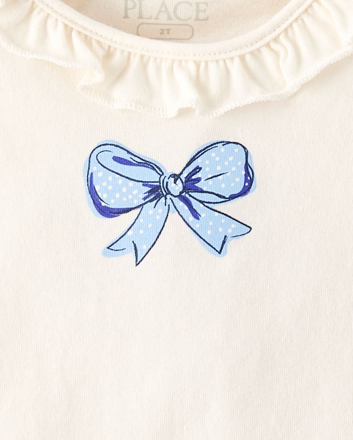 Toddler Girls Bow Flutter Tank Top 4-Pack