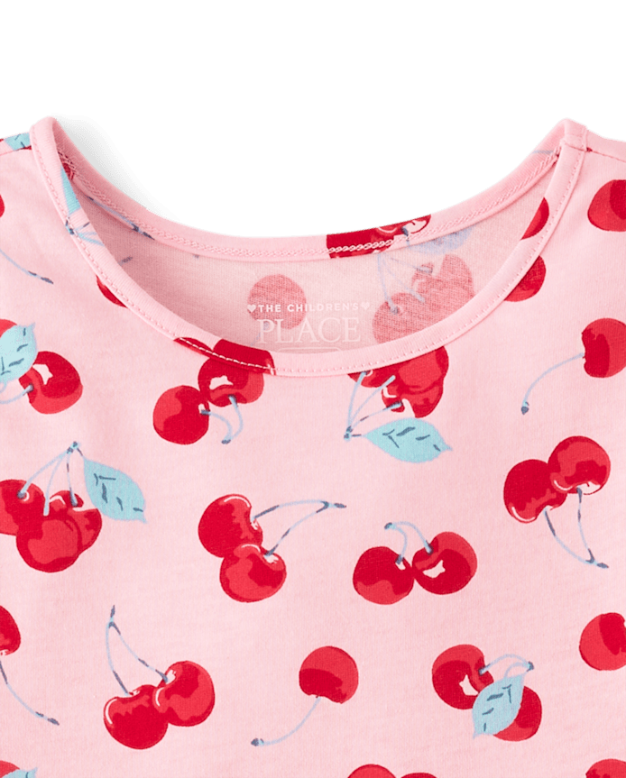 Baby And Toddler Girls Cherry Flutter Dress