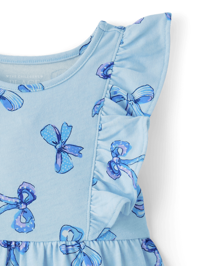 Baby And Toddler Girls Print Flutter Dress