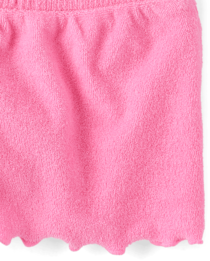 Baby And Toddler Girls Lettuce Terry Beach Shorts