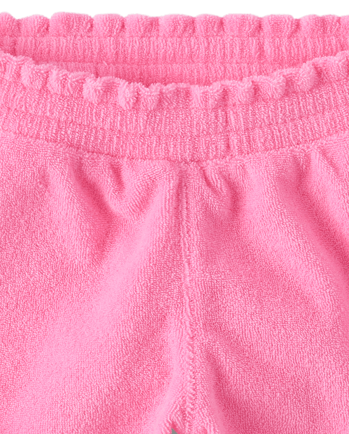 Baby And Toddler Girls Lettuce Terry Beach Shorts