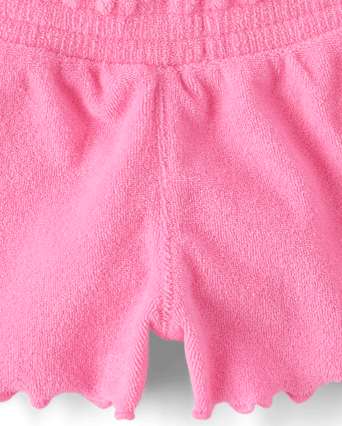 Baby And Toddler Girls Lettuce Terry Beach Shorts