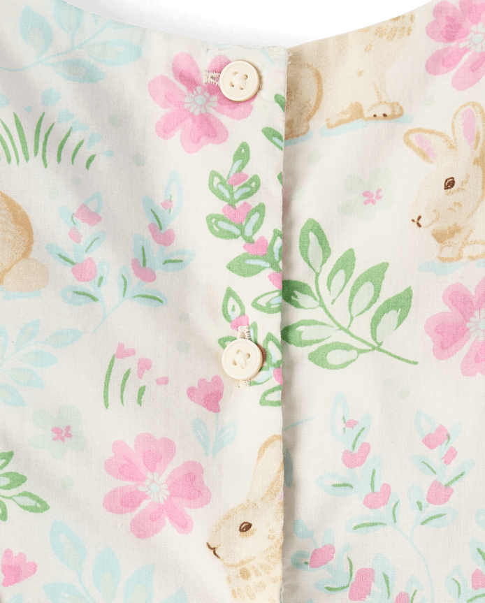 Toddler Girls Bunny Bow Flutter Dress