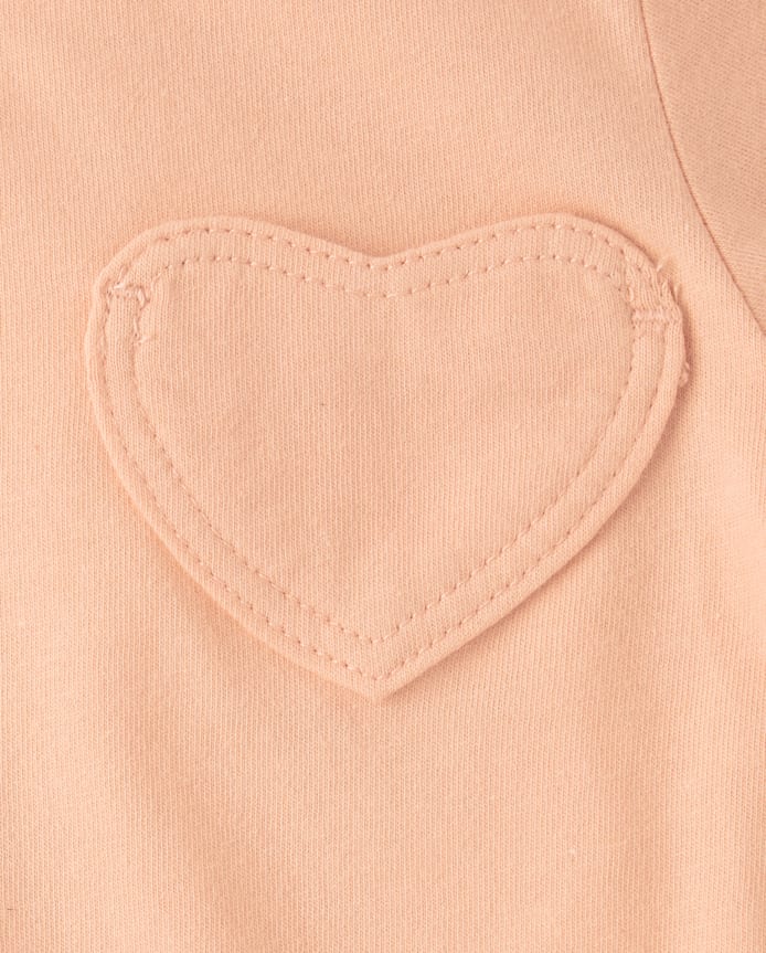 Toddler Girls Heart Pocket Tee