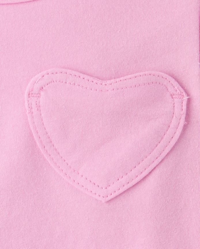 Toddler Girls Heart Pocket Tee