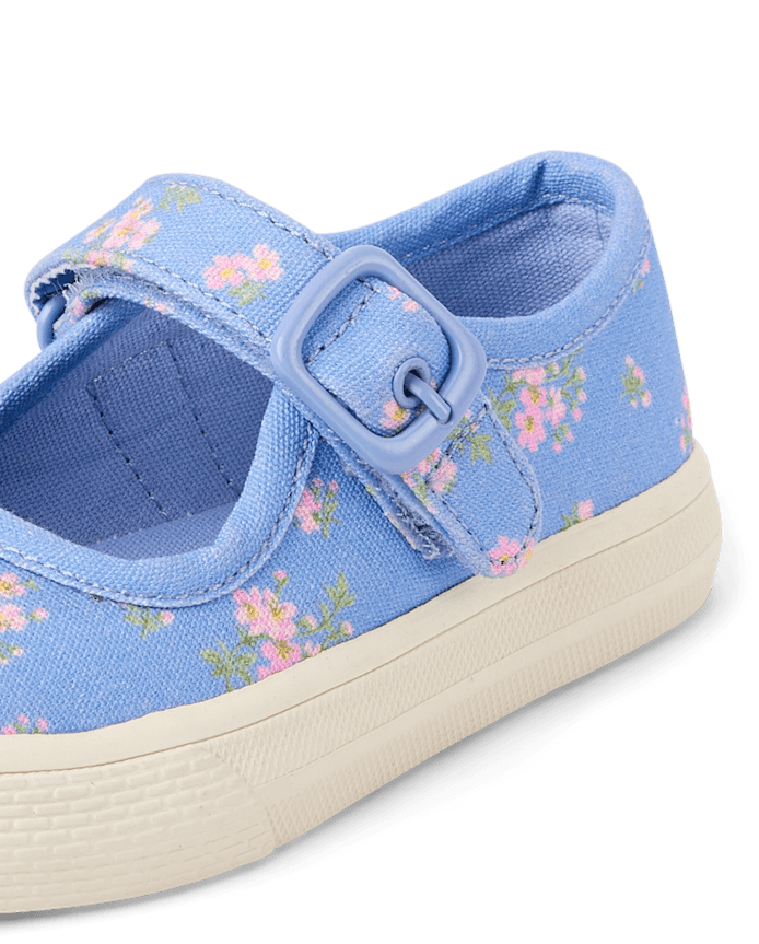 Toddler Girls Floral Mary Jane Sneakers
