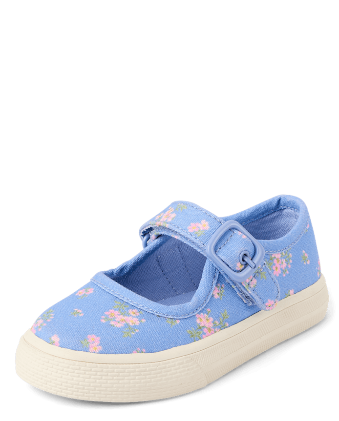 Toddler Girls Floral Mary Jane Sneakers