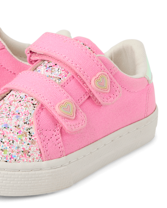 Baskets basses à paillettes pour petites filles