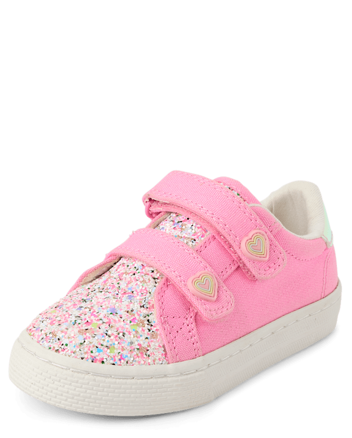 Toddler Girls Glitter Low Top Sneakers