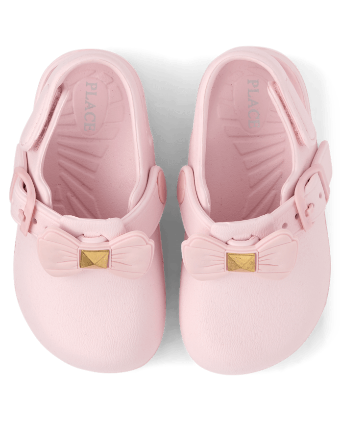 Toddler Girls Bow Clogs