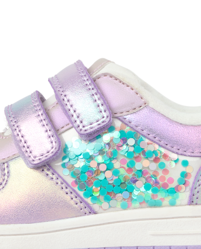 Toddler Girls Iridescent Shakey Low Top Sneakers
