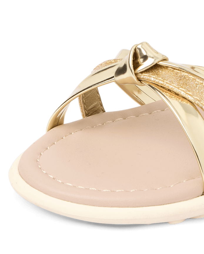 Toddler Girls Metallic Sandals