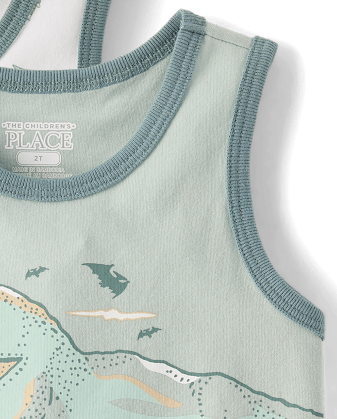 Baby And Toddler Boys Dino Tank Top 3-Pack